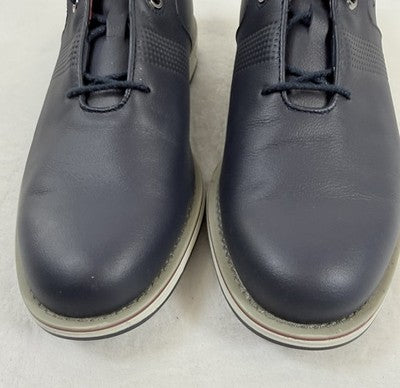FootJoy DryJoys Golf Shoes 10.5 Men Premiere Series Flint Spikeless Blue Leather