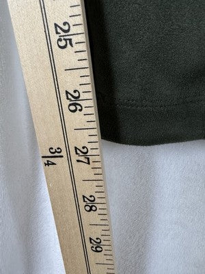 Ann Taylor Loft XXL Leggings Faux Suede Green Pull On Womens