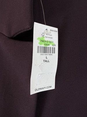Old Navy Blazer Women Large Tall Plum Jacket Classic Stretch New NWT