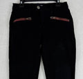 Etienne Marcel Jeans 28 Skinny Black Red Zippers Womens