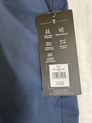 Walter Hagen Golf Shorts Mens 46 Navy Blue Flat Front 10” Men’s NWT Big Tall