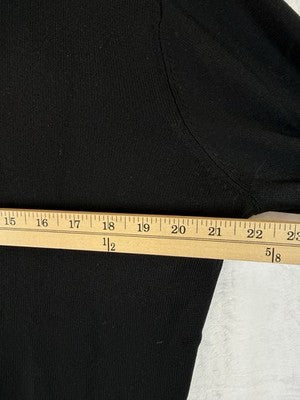 Vintage Talbots Sweater XL Turtleneck Silk Cashmere Wool Womens Black