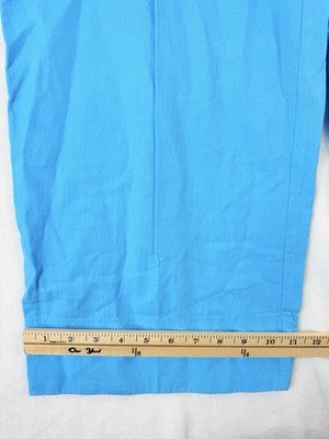Gap Linen Pants Medium Womens Blue Linen Blend Easy Pull On Wide Hem New NWT