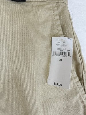 Gap 6” Vintage Shorts 29 Mens Relaxed Tan Beige New NWT