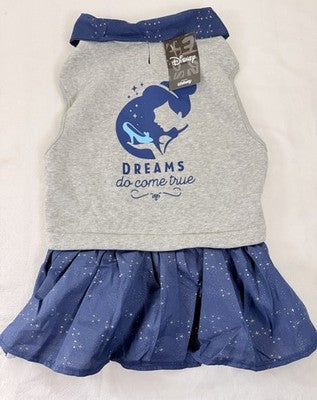 Disney Princess Cinderella Dog Costume Sweatshirt Dress Tutu XL New NWT
