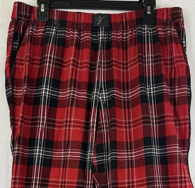 Victoria’s Secret Pajama Pants Large Red Plaid Flannel Womens Pjs Sleep