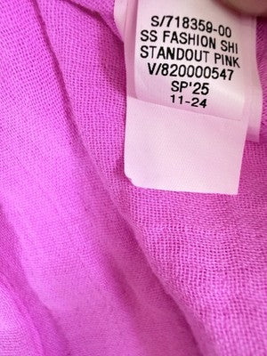 Gap Cotton Gauze Dolman Shirt Medium Womens Top Pink Button Up Short Sleeve New