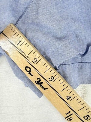 J Crew Cotton Boxer Shorts Medium Womens Sleep Pajama PJs Blue End On End