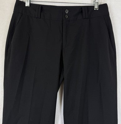 Banana Republic Pants Women 6 Petite Black Martin Fit Wool Stretch 6P Boot Cut