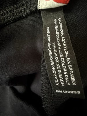 American Giant Knit Pants 14 Womens Black Pull On Straight Leg Made In USA