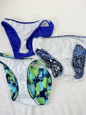 Venus Bikini Bottom Size 4 Womens Small Lot 5 Swim Bottoms Blue Swimsuit