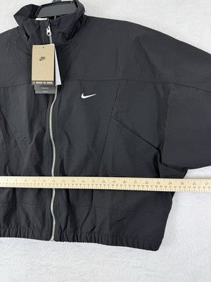 Nike Sportswear Jacket Large Womens Everything Wovens Black Full Zip Cropped NWT