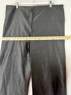 Dosa Womens Clothing Size 4 Top Pants Set Linen Cotton Gray Art To Wear