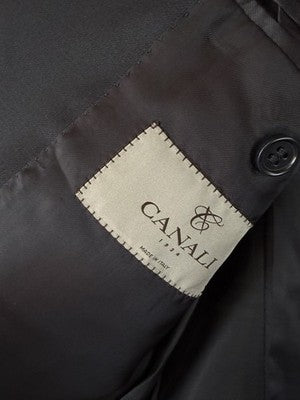 Canali Blazer 38R Black 100% Wool Mens Jacket Made In Italy