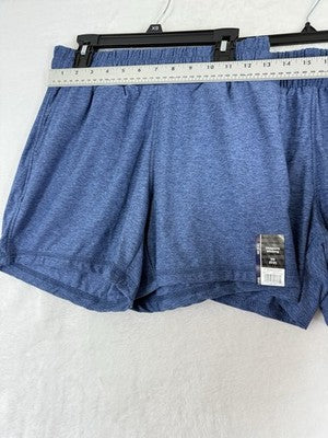 Athletic Works Shorts XS 0-2 Women Buttercore Butter Core Gray Blue Lot 2 NEW