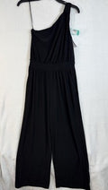 Kayleigh Jumpsuit Black Small Petite Luna One Shoulder Knit Women NWT