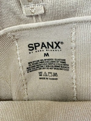 SPANX Slim Cognito Shaping Mid-Thigh Bodysuit Medium 067 Shapewear Beige New NWT