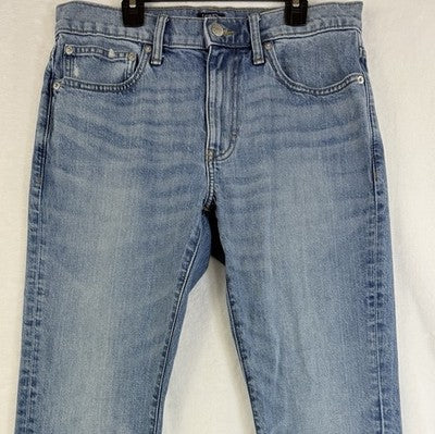 J Crew Jeans Mens 30x30 Flex Straight Leg Light Blue