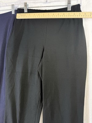 Women With Control Capri Pants Small 86 14 Lot Knit Pull On 3 Pairs Black Womens