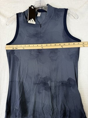 Adidas Womens Golf Polo Ultimate365 Small Shirt Sleeveless Blue New NWT