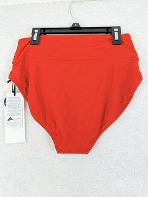 Calia Swim Bottom Small Red High Rise Wide Band Womens Tankini Swimwear New NWT