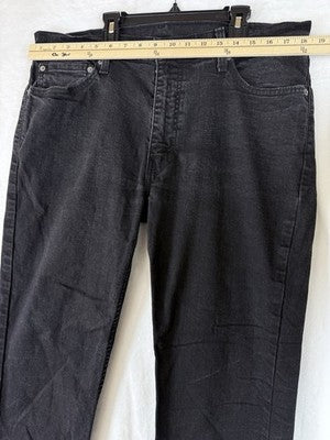 Levis 511 38x32 Jeans Mens Slim Stretch Black