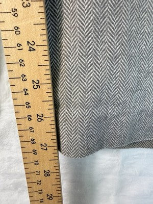 LL Bean Classic Fit Trousers 12 Petite Womens Pants 12P Lined Beige Herringbone