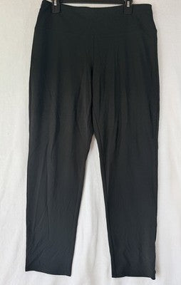 J Jill Wearever Pants Medium Black Smooth Fit Slim Leg Knit Womens Pull On