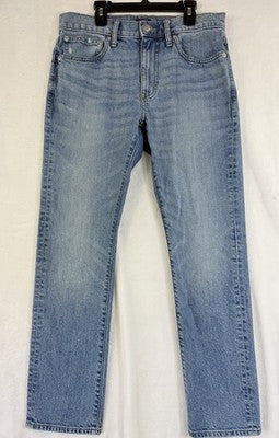 J Crew Jeans Mens 30x30 Flex Straight Leg Light Blue
