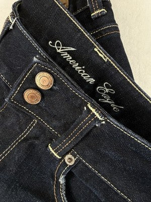 American Eagle Artist Crop Jeans 6 Womens Dark Blue