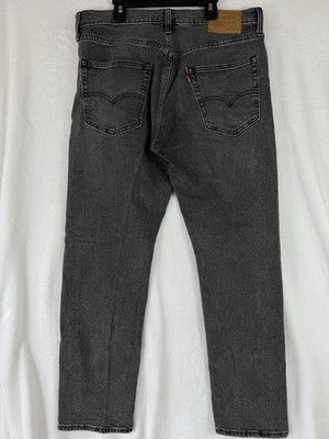 Levis 502 Taper Fit Jeans 34x30 Men’s Stretch Black Gray Levi’s