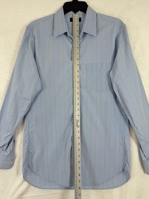 J Crew Thompson Shirtings Medium Men Long Sleeve Shirt Button Up Blue Plaid