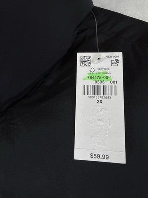 Old Navy Puffer Jacket 2x Black Plus Size Womens New NWT