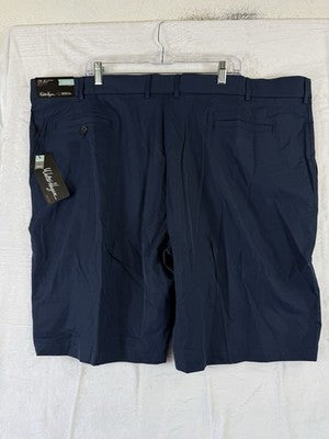 Walter Hagen Golf Shorts Mens 50 Navy Blue Flat Front 10” Men’s NWT Big Tall