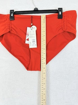 Calia Swim Bottom XL Red Adjustable Tie Front Womens Tankini Swimwear New NWT
