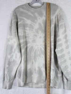 Abercrombie Fitch Sweatshirt Women Large Gray Soft Fleece Relaxed Crew Neck