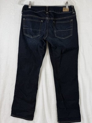American Eagle Artist Crop Jeans 6 Womens Dark Blue