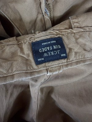 J Crew Sun Faded Pants Mens 32x30 Classic Fit Chinos Brown 100% Cotton