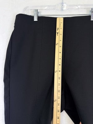 Chicos Brigitte Slim Ankle Pants 2.5 Black Pull On 14 Womens Nylon Stretch