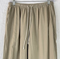 Uniqlo Linen Blend Easy Pants Medium Beige Tan Womens Straight Leg Pull On