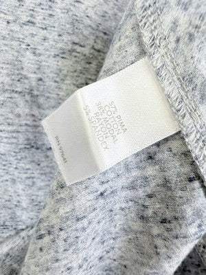 J Jill 1X Tunic Top Pure Jill Heather Blue Gray Knit Short Sleeve Womens Pima