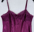 Morgan Taylor Intimates Medium Chemise Nightgown Purple Satin Womens
