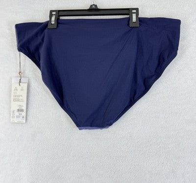 Calia Swim Bottom XL Purple Mid Rise Looped Womens Tankini Swimwear New NWT