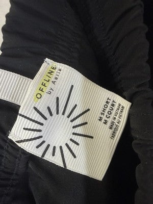 Offline By Aerie Nice Moves Barrel Pants Black Medium Short Womens Pull On