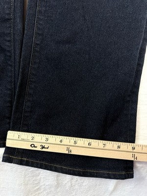 Lands End Bootcut Jeans 16 Women Dark Blue Denim High Rise