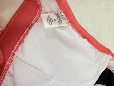 Venus Bikini Set Small Halter Top 6 Bottoms 4 Coral Pink Swimsuit Swim