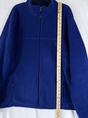 LL Bean Fleece Jacket XXL Tall Mens Blue Polar Fleece Full Zip Vintage New NWT