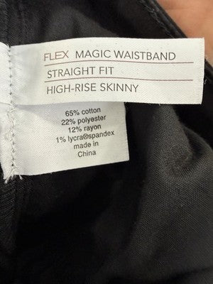 Lane Bryant Jeans 24 High Rise Skinny Fit Black Magic Waistband Plus Size Womens