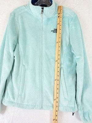The North Face Osito Fleece Jacket Medium Seafoam Green Plush Full Zip Womens