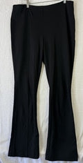 J Jill Barely Boot Cut Ponte Pants Medium Tall Womens Black Pull On Knit